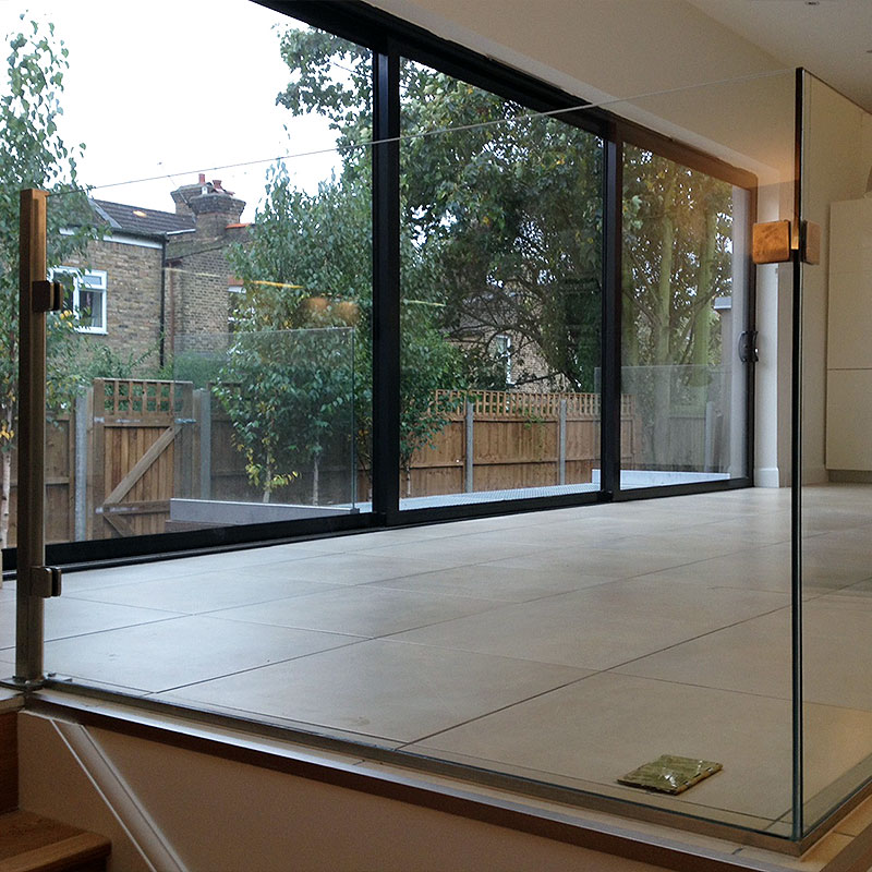 Glass balustrade in London