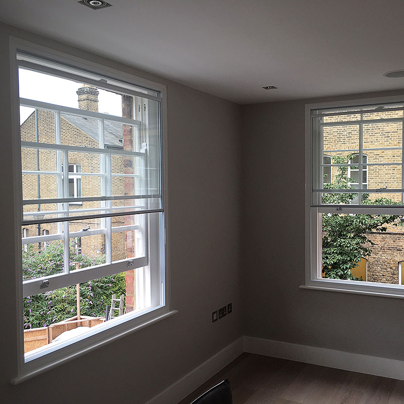 Secondary glazing installation in London