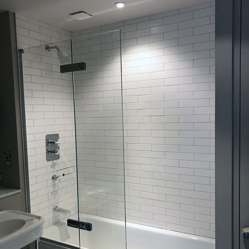 Frameless glass shower London