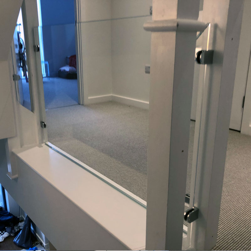 Glass balustrades in Kensington