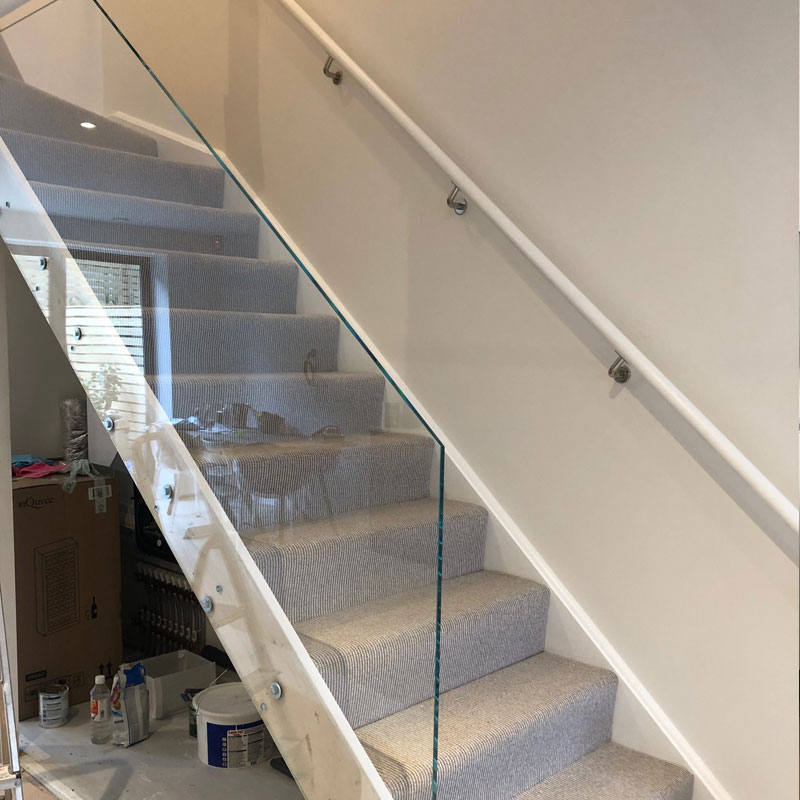 Glass balustrades in West London