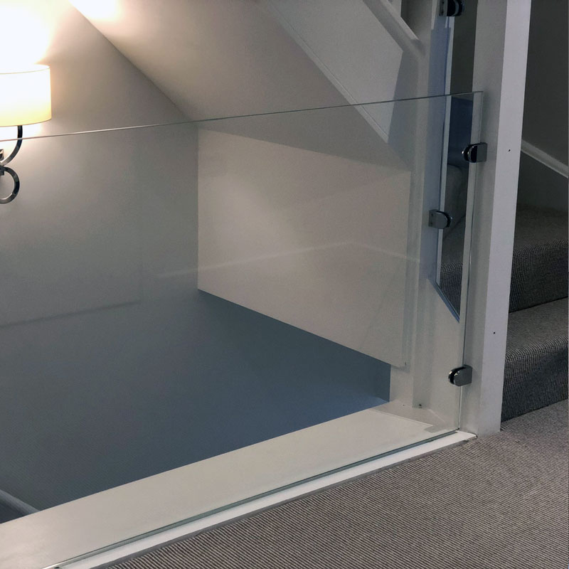 Glass balustrades in Notting Hill