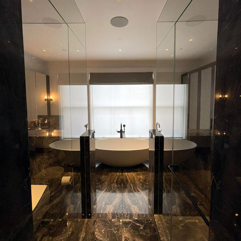 Bespoke bathroom glass