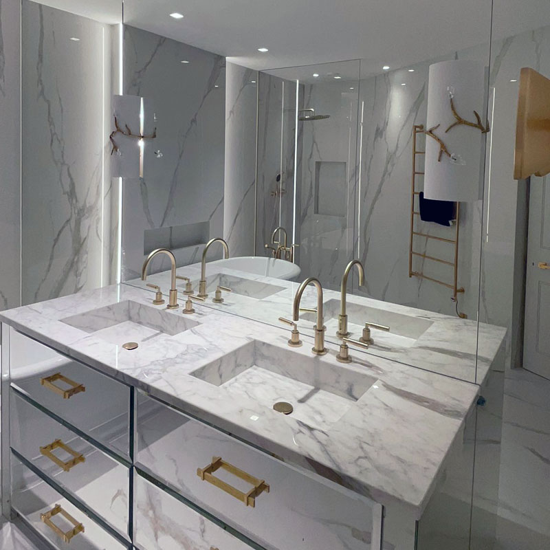 Bespoke bathroom mirror