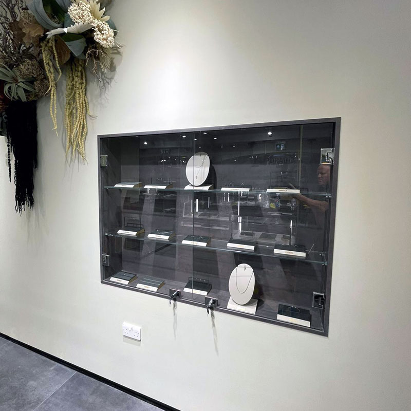 bespoke shop display cabinets, Covent Garden
