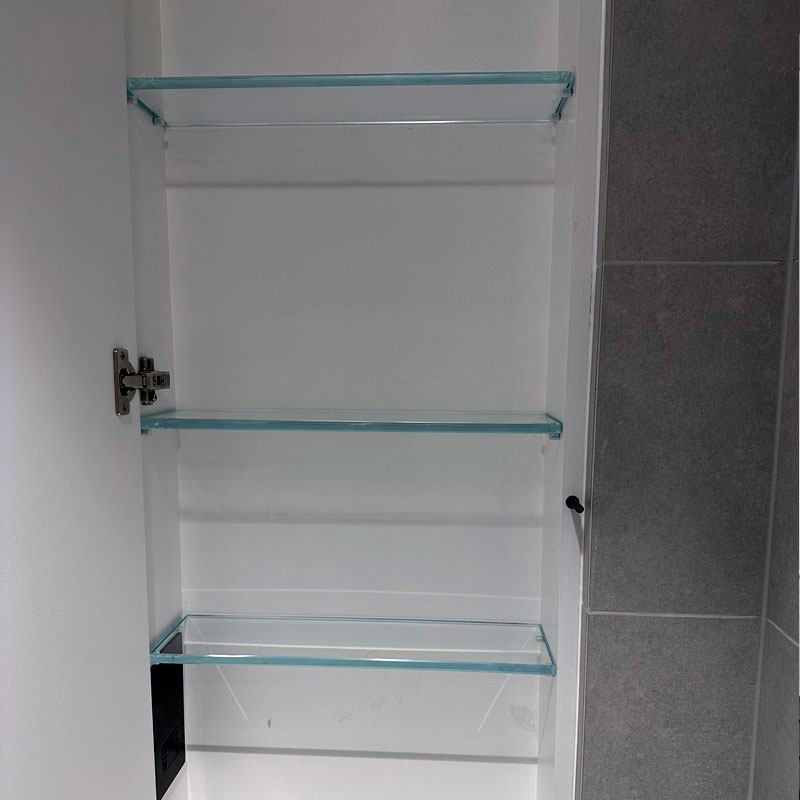 Glass shelves in London