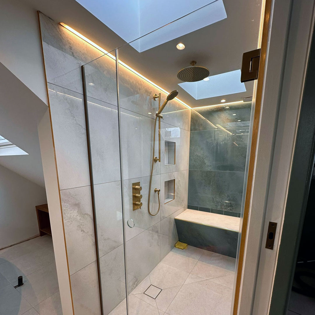 Bespoke wetroom glass in Richmond, London
