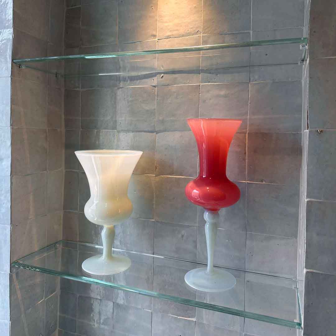 Glass shelves
