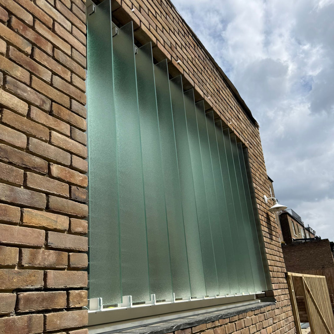 Bespoke privacy glass to comply with building regs in London