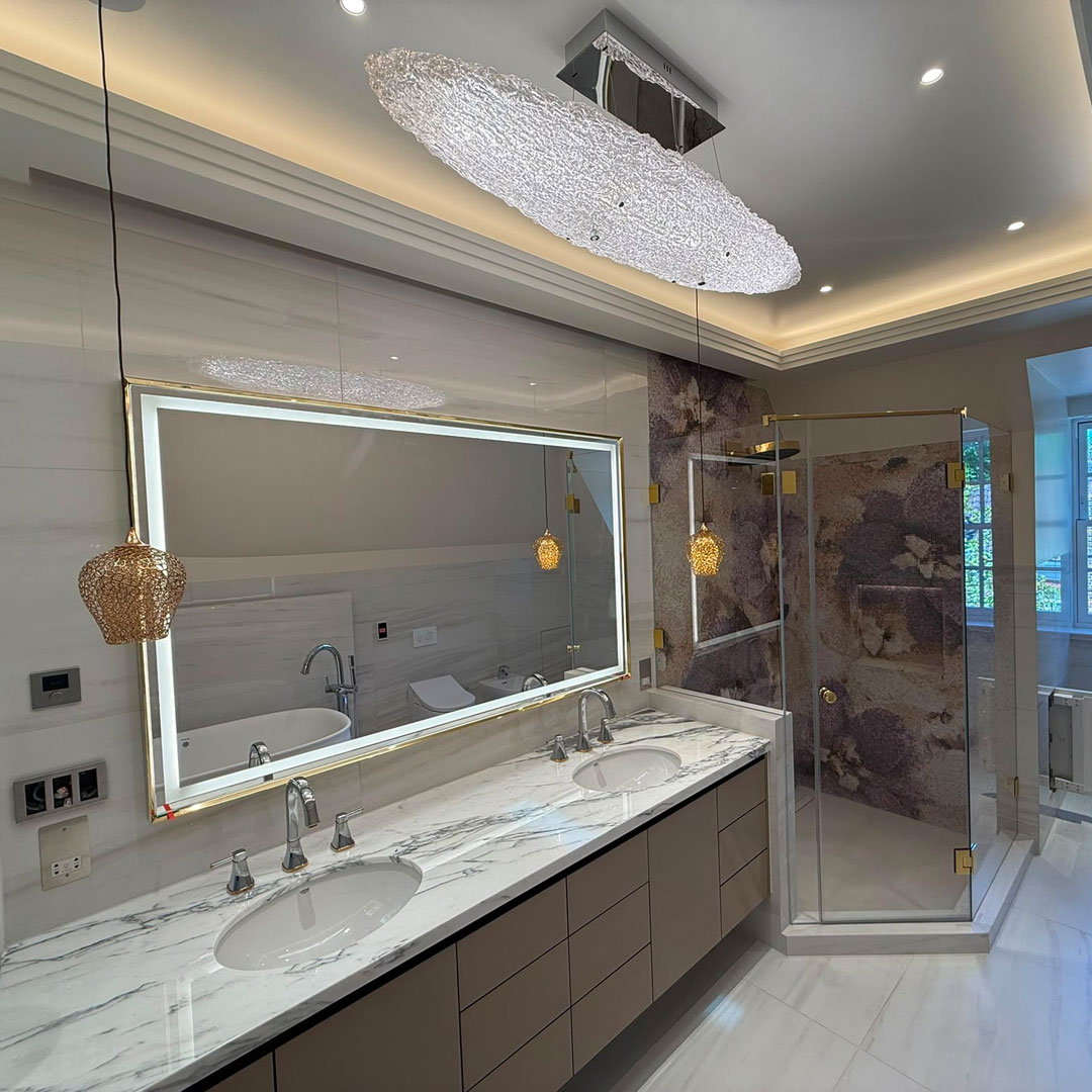 Bespoke bathroom glass in London