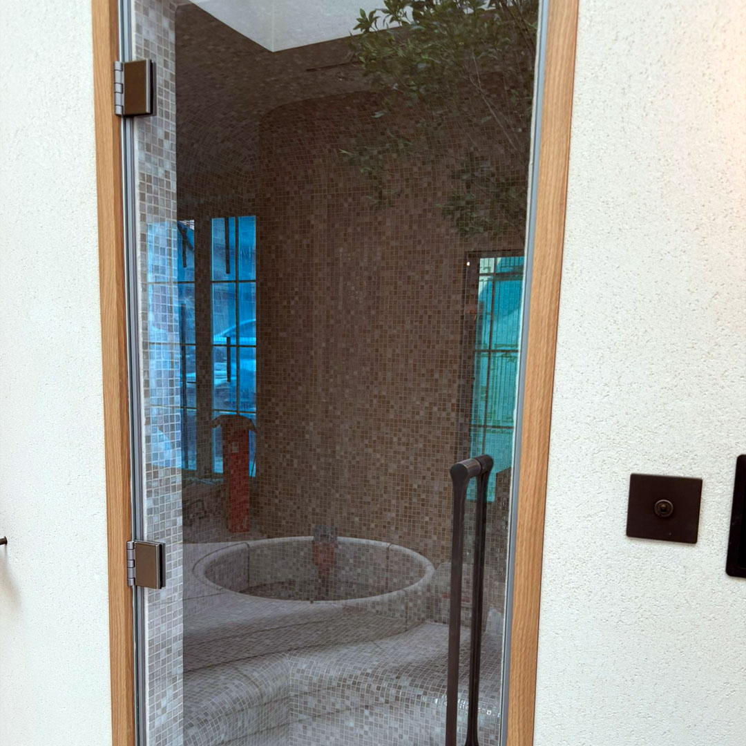 Bespoke glass door